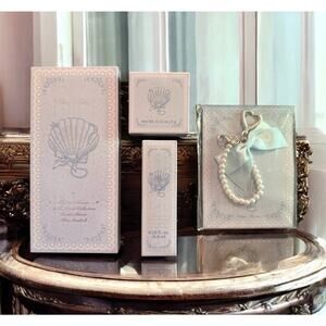 FLOWER KNOWS Shell's Jewel Collection 3 Pc Set: Mirror • Highlighter • Lip Glaze